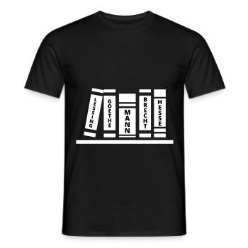 Lessing, Goethe, homme, Brecht, Hesse - T-shirt homme - noir - Devant - AI Model Male 178 light (178cm)