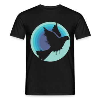 Friedenstaube - Männer T-Shirt - Schwarz - Vorne - AI Model Male 178 light (178cm)