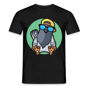 Colombe fraîche - T-shirt homme - noir - Devant - AI Model Male 178 light (178cm)