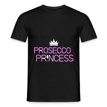 Prosecco Princesse - T-shirt homme - noir - Devant - AI Model Male 178 light (178cm)