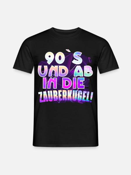 90 s Retro Vintage 1990 - Männer T-Shirt - Schwarz