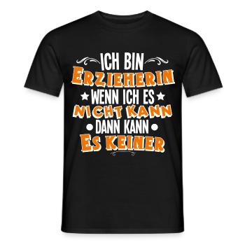 Erzieherin - Männer T-Shirt - Schwarz - Vorne - AI Model Male 178 light (178cm)
