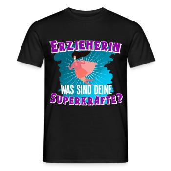Erzieherin - Männer T-Shirt - Schwarz - Vorne - AI Model Male 178 light (178cm)