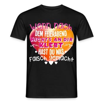 Erzieherin - Männer T-Shirt - Schwarz - Vorne - AI Model Male 178 light (178cm)