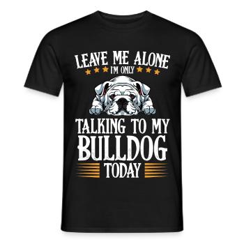Only Bulldog parle aujourd’hui - T-shirt homme - noir - Devant - AI Model Male 178 light (178cm)