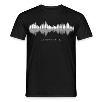 Bruit de la nature - hiver - T-shirt homme - noir - Devant - AI Model Male 178 light (178cm)