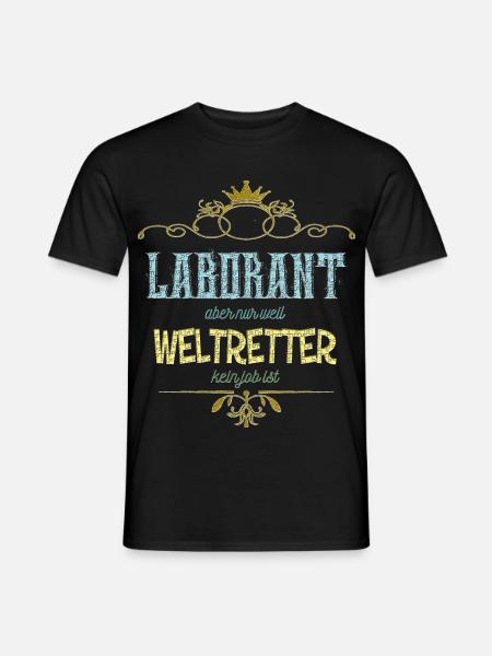 Laborant Weltretter - Männer T-Shirt - Schwarz