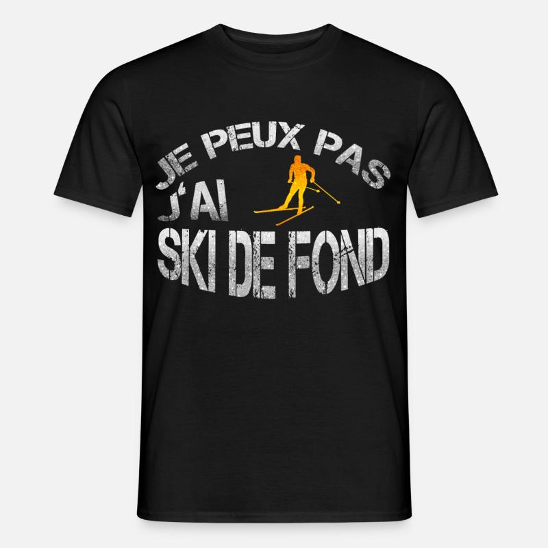 skidefond - Männer T-Shirt - Schwarz