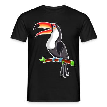 Toucan - T-shirt homme - noir - Devant - AI Model Male 178 light (178cm)