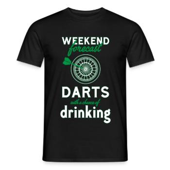 Darts Dart - Männer T-Shirt - Schwarz - Vorne - AI Model Male 178 light (178cm)