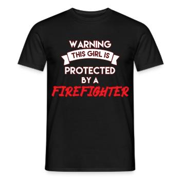 Feuerwehr - Männer T-Shirt - Schwarz - Vorne - AI Model Male 178 light (178cm)