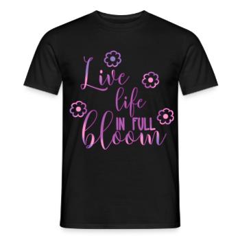 spring - Men's T-Shirt - black - Front - AI Model Male 178 light (178cm)
