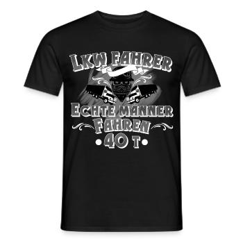 Lkw Fahrer - Männer T-Shirt - Schwarz - Vorne - AI Model Male 178 light (178cm)