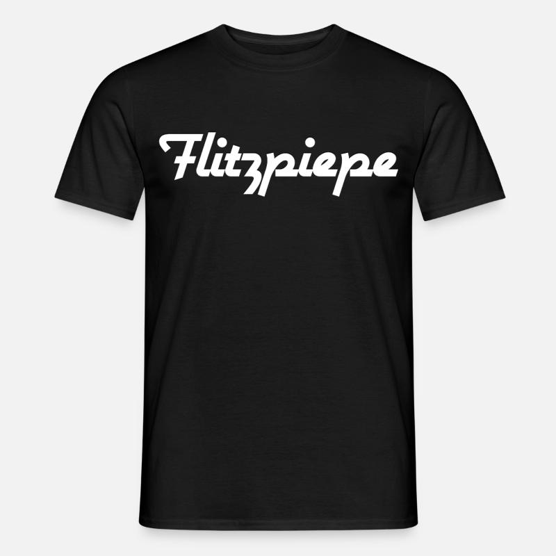 Flitzpiepe - Männer T-Shirt - Schwarz