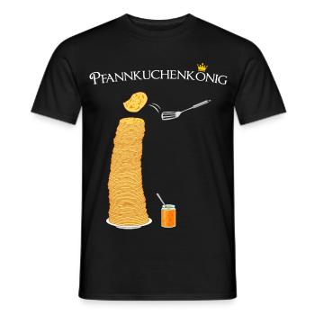 Crêpes, pancake king, hobby cook, cooking - T-shirt homme - noir - Devant - AI Model Male 178 light (178cm)