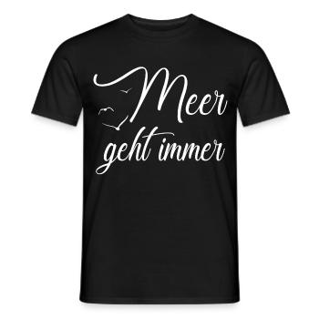 La mer fonctionne toujours - T-shirt homme - noir - Devant - AI Model Male 178 light (178cm)