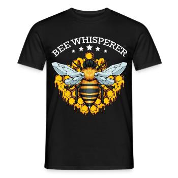 Bee Whisperer with Honeycombs - Men's T-Shirt - black - Front - AI Model Male 178 light (178cm)