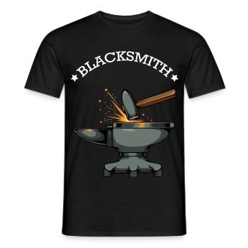 Forge Sparks and Anvil - Men's T-Shirt - black - Front - AI Model Male 178 light (178cm)
