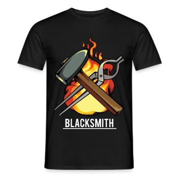Schmiedefeuer Werkzeugkunst - Männer T-Shirt - Schwarz - Vorne - AI Model Male 178 light (178cm)