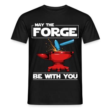 Forge Force Mashup - Men's T-Shirt - black - Front - AI Model Male 178 light (178cm)