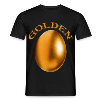 Oeuf d’or - T-shirt homme - noir - Devant - AI Model Male 178 light (178cm)