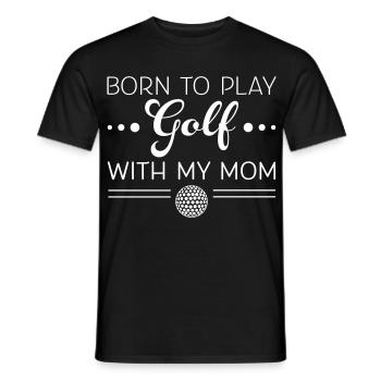Golf - Männer T-Shirt - Schwarz - Vorne - AI Model Male 178 light (178cm)
