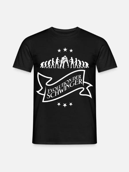 Schwinger Schwingen Evolution T-Shirt Design - Männer T-Shirt - Schwarz