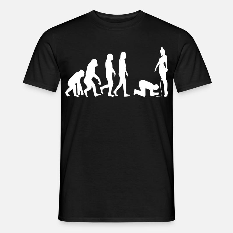 Evolution man - Men's T-Shirt - black