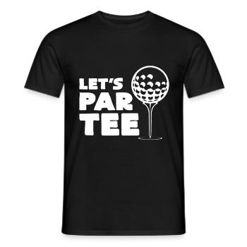 Golf Party Graphic - Men's T-Shirt - black - Front - AI Model Male 178 light (178cm)