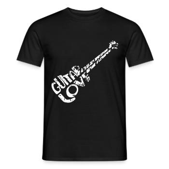 guitarist - Men's T-Shirt - black - Front - AI Model Male 178 light (178cm)