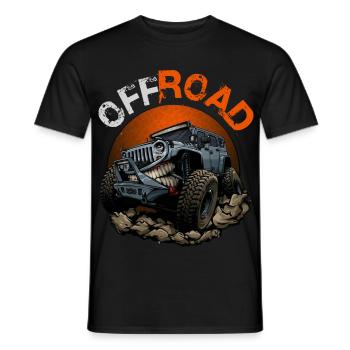 Off-road vehicle - Men's T-Shirt - black - Front - AI Model Male 178 light (178cm)