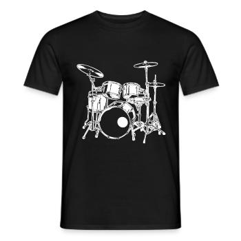 Rock Musik - Männer T-Shirt - Schwarz - Vorne - AI Model Male 178 light (178cm)