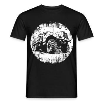 Kraz Camion GDR OSTALGIE - T-shirt homme - noir - Devant - AI Model Male 178 light (178cm)