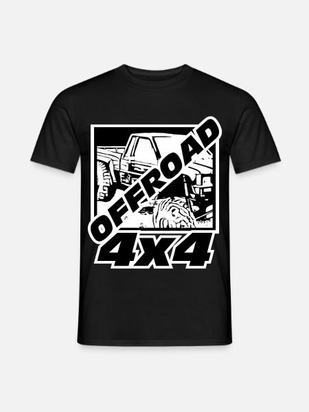 Offroad 4x4 - Offroader Truck - Offroad - Männer T-Shirt - Schwarz