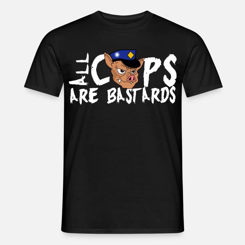 Cops sind scheiße ! - Männer T-Shirt - Schwarz