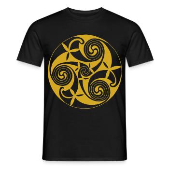 Nature symbol - Men's T-Shirt - black - Front - AI Model Male 178 light (178cm)