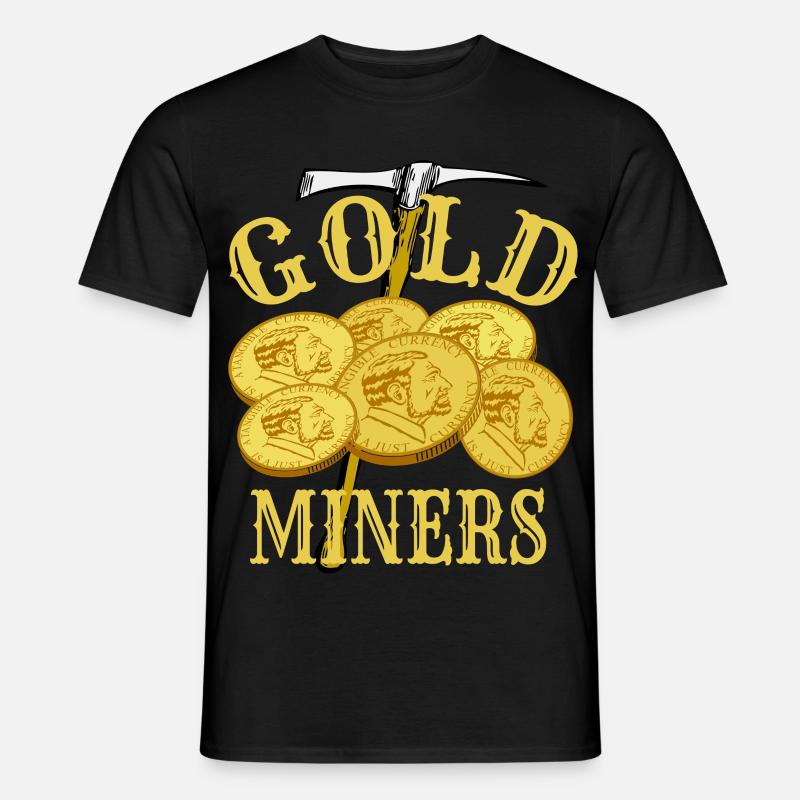 Goldgräber - Männer T-Shirt - Schwarz