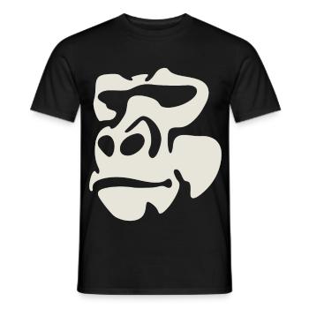 Gorilla - Männer T-Shirt - Schwarz - Vorne - AI Model Male 178 light (178cm)
