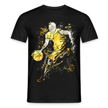 Basketball - Joueurs de basket-ball - Joueurs de basket-ball - T-shirt homme - noir - Devant - AI Model Male 178 light (178cm)