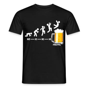 Semaine de la bière Vendredi Week-end Cool Beer Cadeau - T-shirt homme - noir - Devant - AI Model Male 178 light (178cm)