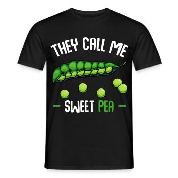 Sie nennen mich Sweet Pea - Männer T-Shirt - Schwarz - Vorne - AI Model Male 178 light (178cm)