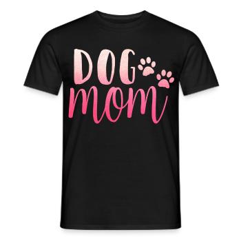 Maman de chien - T-shirt homme - noir - Devant - AI Model Male 178 light (178cm)