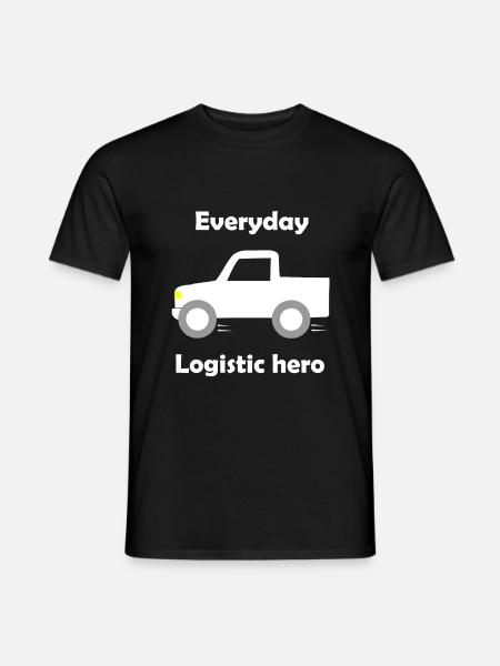 Logistics and transport - Men's T-Shirt - black