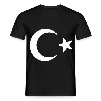 Stolz und Tradition – Türkei Flagge - Männer T-Shirt - Schwarz - Vorne - AI Model Male 178 light (178cm)