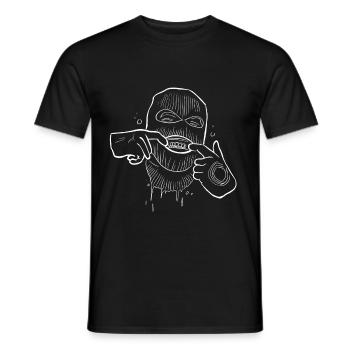 Gangster - Men's T-Shirt - black - Front - AI Model Male 178 light (178cm)