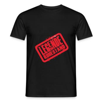 Adjustable Reclining Legend Design Retiree - Men's T-Shirt - black - Front - AI Model Male 178 light (178cm)