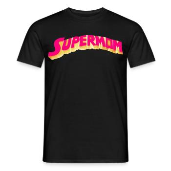 Supermother - Heroine - Men's T-Shirt - black - Front - AI Model Male 178 light (178cm)