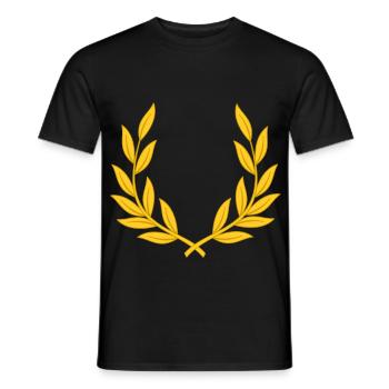 Laurel Wreath Victory Win Sport Golden Victory Victoires - T-shirt homme - noir - Devant - AI Model Male 178 light (178cm)