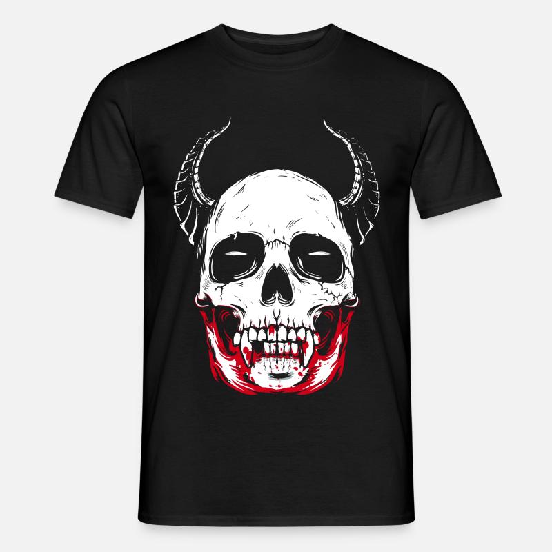 Vampire skeleton horror skull - Men’s T-shirt - black
