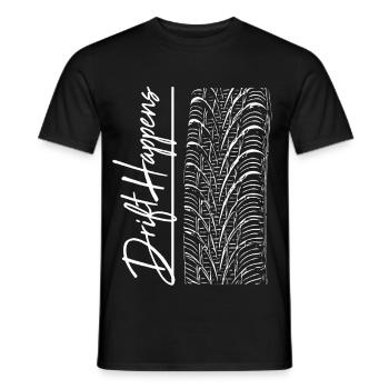 Drift Happens / Auto / Motorrad / Reifen / Trend - Männer T-Shirt - Schwarz - Vorne - AI Model Male 178 light (178cm)